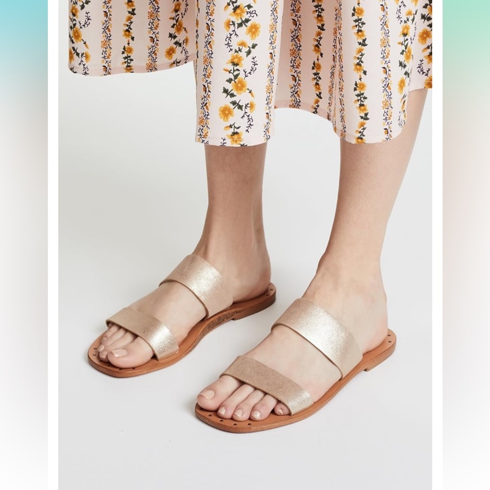 NWB Joie Blush Bannerly Slide Sandals Sz 38.5/8